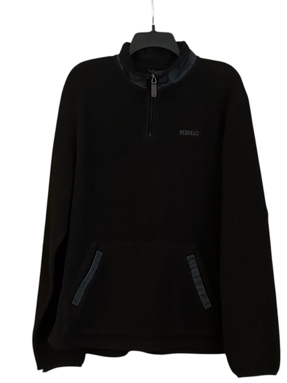 Vintage RedHead Black Fleece Quarter Zip Pullover Y2K Outdoor Gorpcore Mens L
